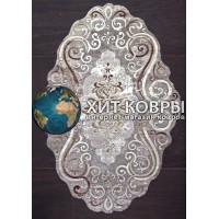 Турецкий ковер Safir 00858 Серый овал